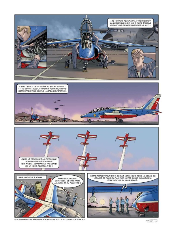 Page from a comic about pilots